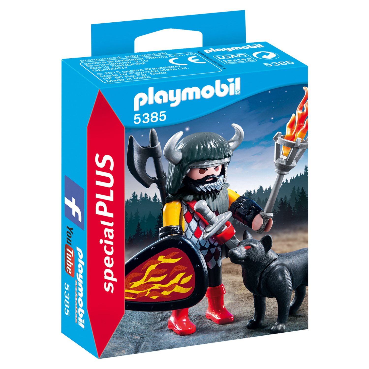 

Playmobil Конструктор экстра-набор Воин Волка