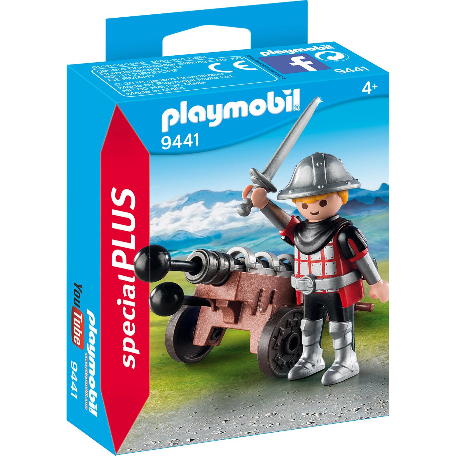 

Playmobil Конструктор Экстра-набор: Рыцарь С Пушкой