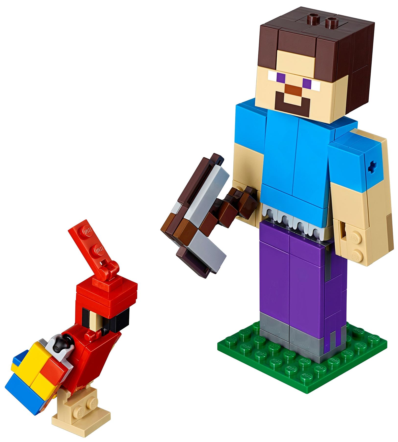 

Конструктор LEGO Minecraft Стив с попугаем