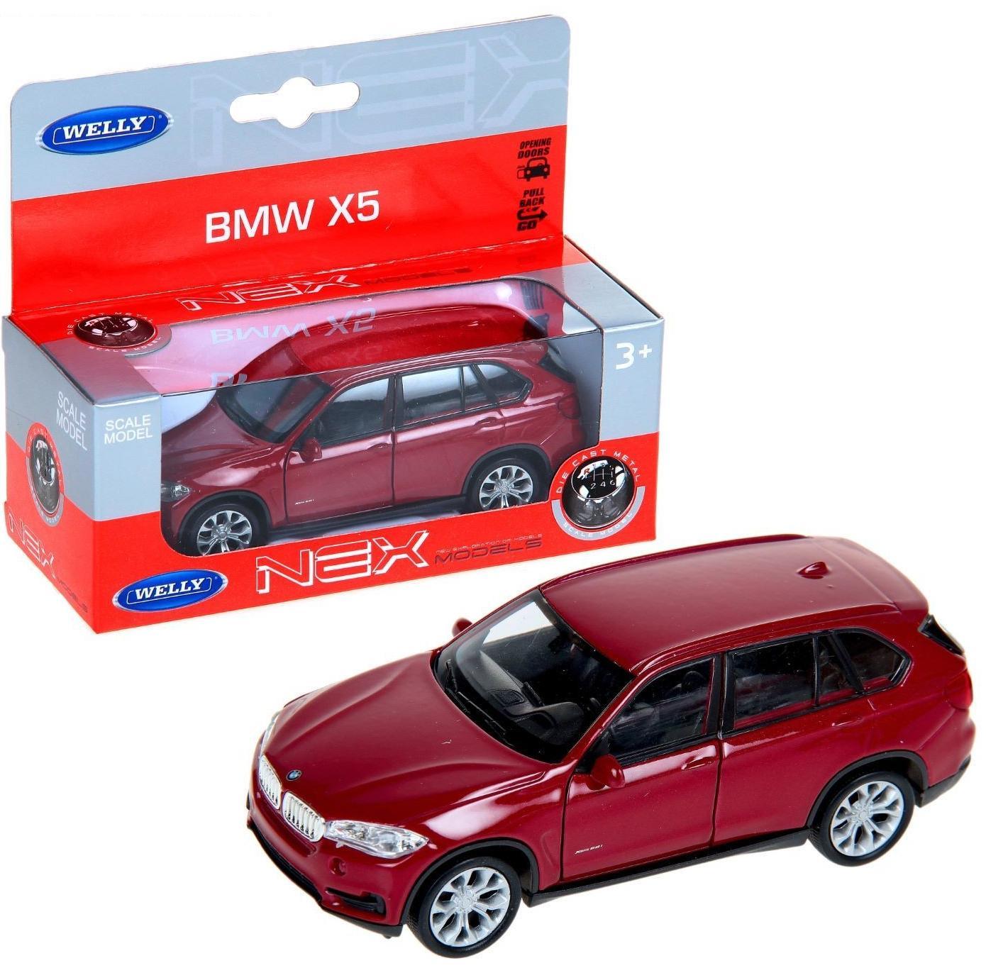 

Модель машины 1:34-39 BMW X5 Welly, красная