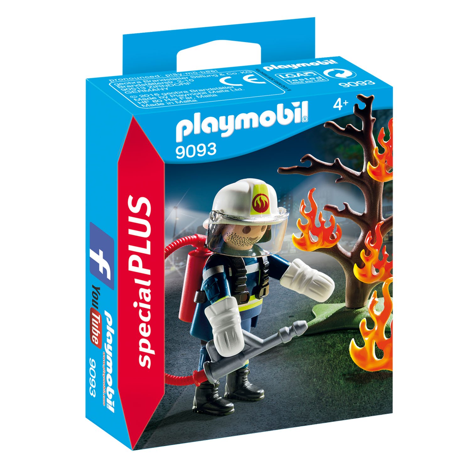 

Playmobil Конструктор экстра-набор: Пожарник с деревом