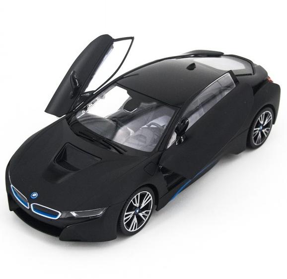 

Rastar "Радиоуправляемая машина BMW i8 Black 1:14 с открывающимися дверями - 71010-B"