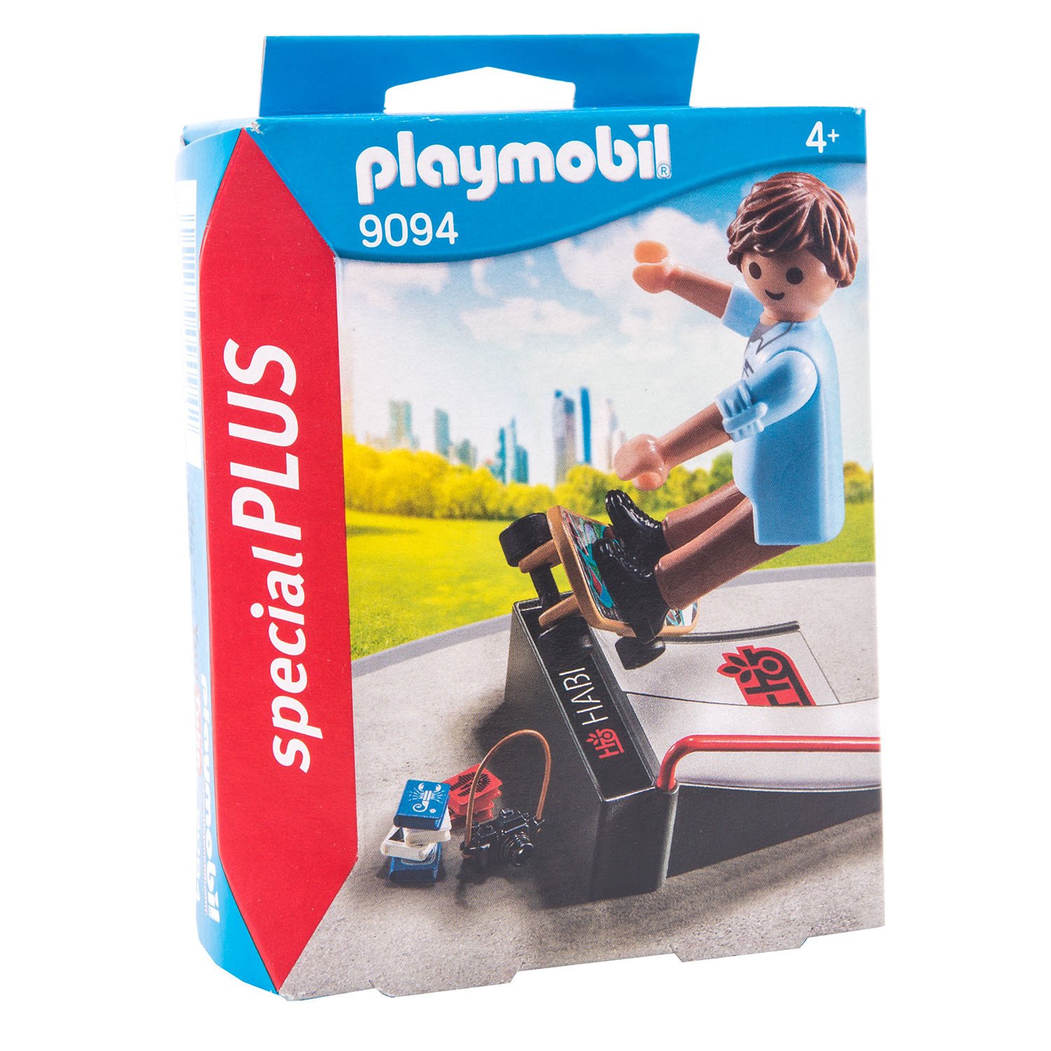 

Playmobil Конструктор Экстра-набор: Скейтбордист с пандусом