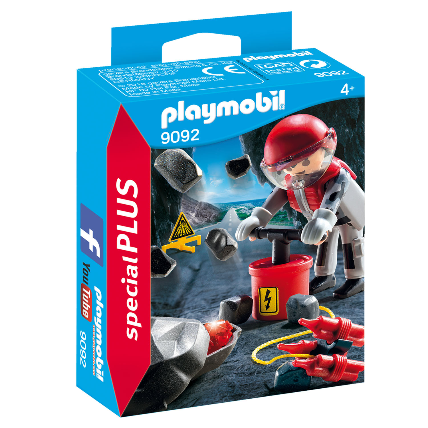 

Playmobil Конструктор Экстра-набор: Рок-бластер со щебнем